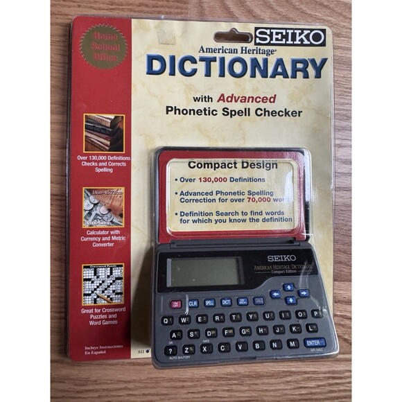SEIKO American Heritage Dictionary. Advanced Phonetic Spellchecker‎ WP-5402R - Picture 1 of 2